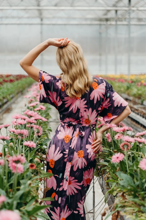 Sukienka kopertowa Jeżówki