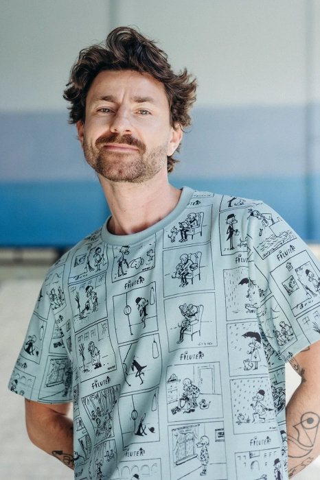 Profesor Filutek pattern koszulka męska // Przekrój